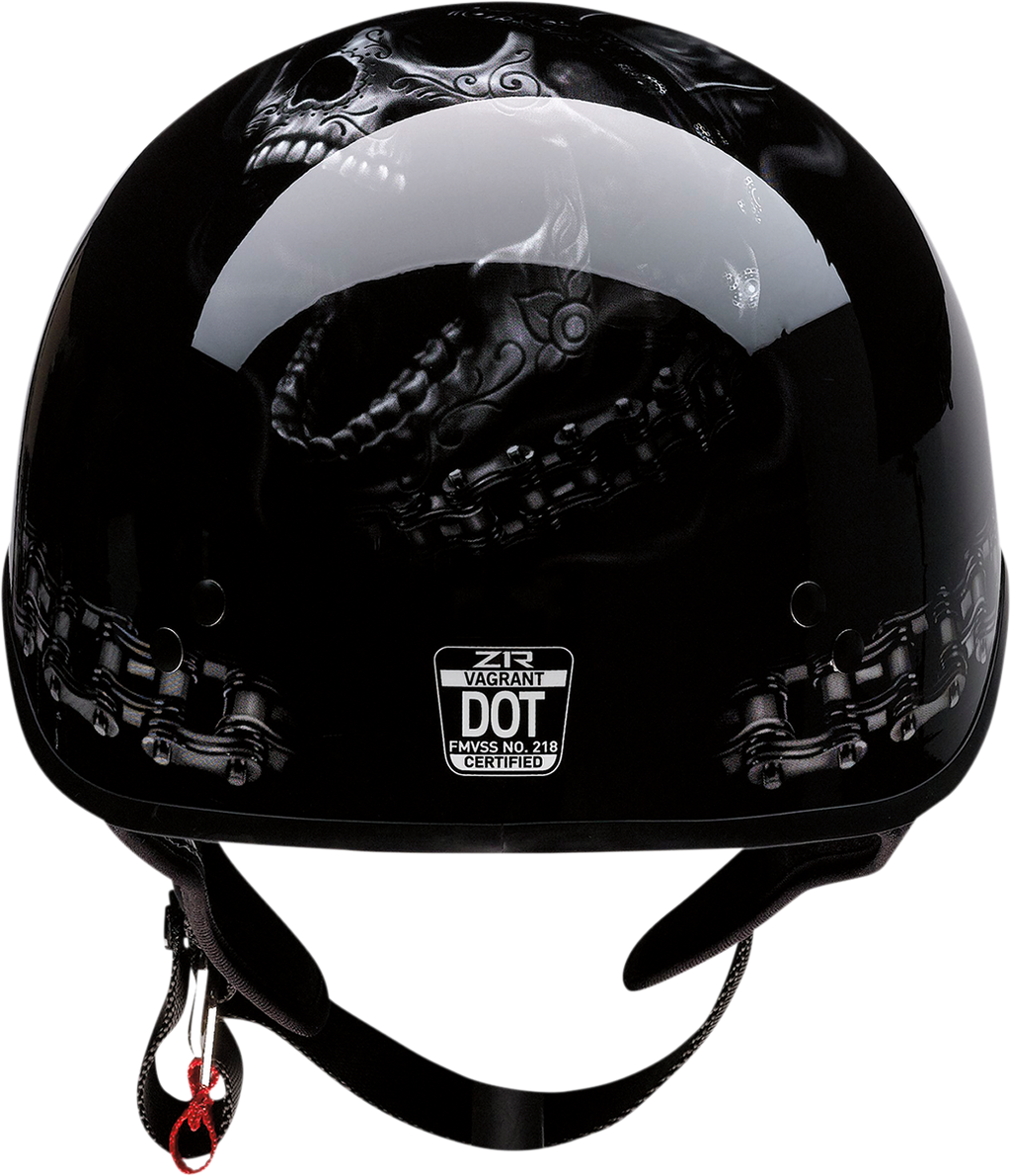 Z1R, Z1R Vagrant Helmet FTW in Black/Gray, 2XL – Part #0103-1323 by Z1R