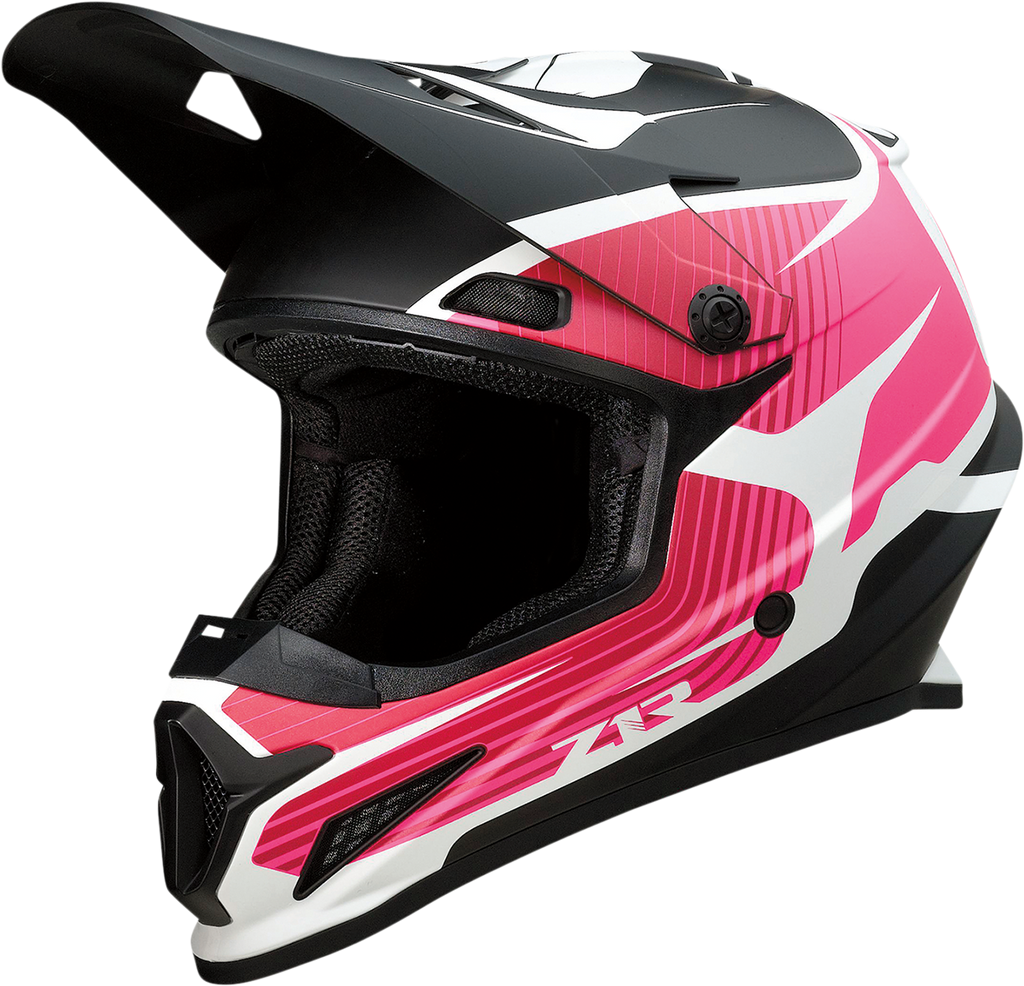 Z1R, Z1R Rise Helmet Flame Pink 3XL with Enhanced Ventilation and Removable Liner