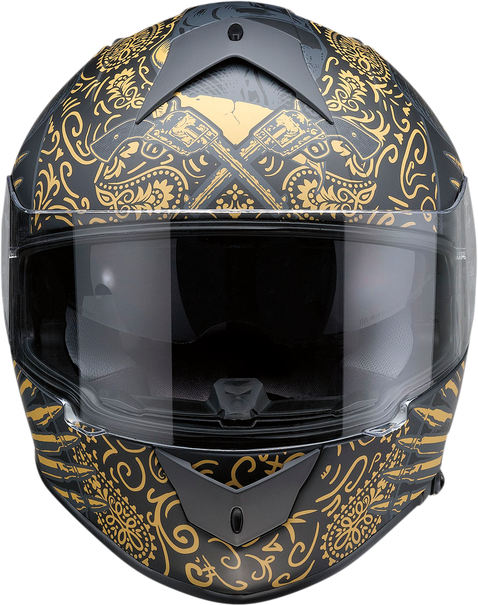 Z1R, Z1R Warrant Helmet - Sombrero Black/Gold XL (Part #0101-14174)
