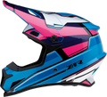 Z1R, Z1R Rise Helmet MC Pink/Blue 2XL - Injection Molded Polycarbonate Shell with Removable Moisture-Wicking Liner