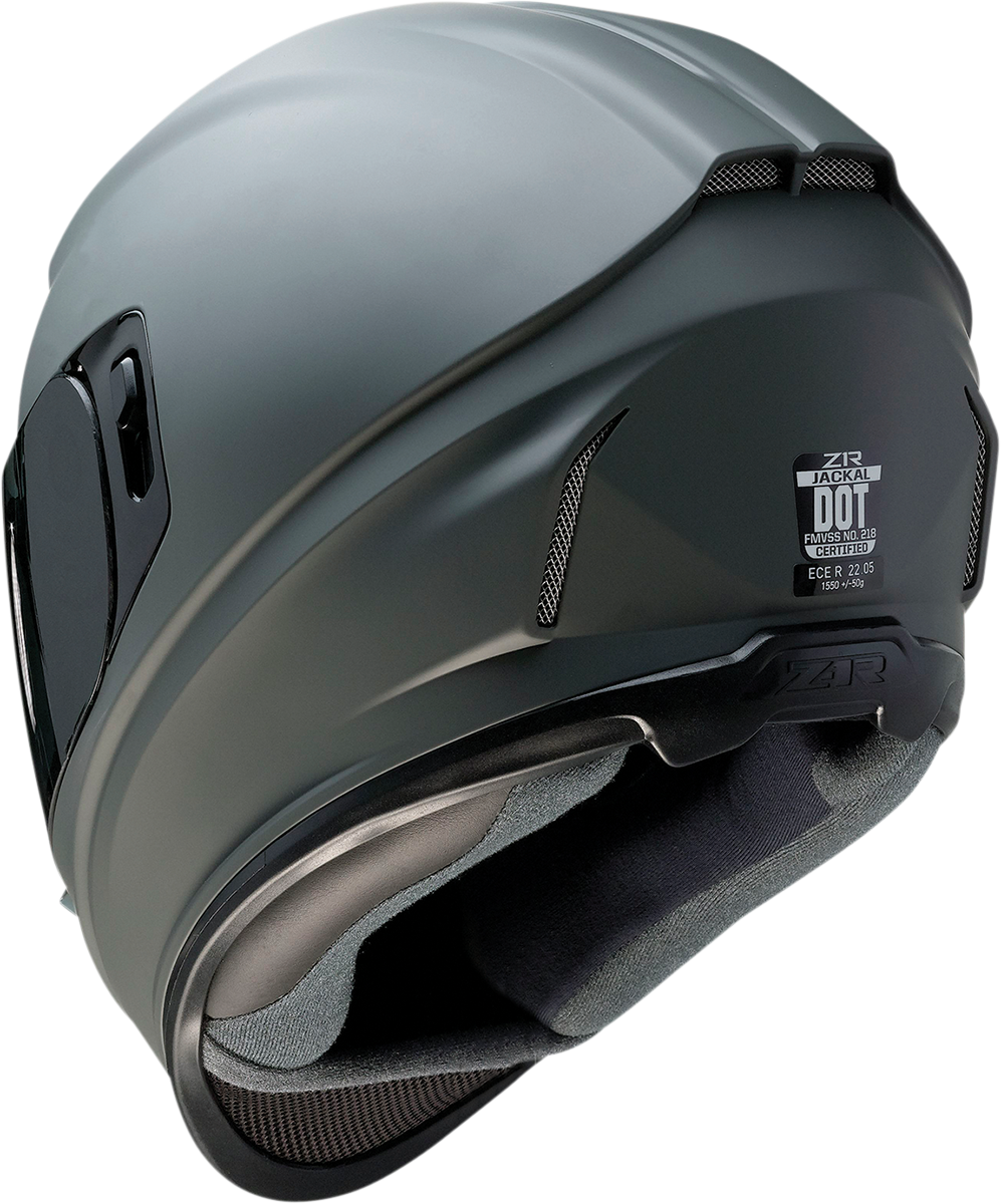 Z1R, Z1R Jackal Helmet Primer Gray with Smoke Shield - Large 0101-14002