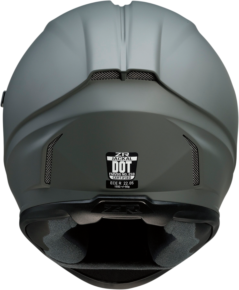 Z1R, Z1R Jackal Helmet Primer Gray with Smoke Shield - Large 0101-14002