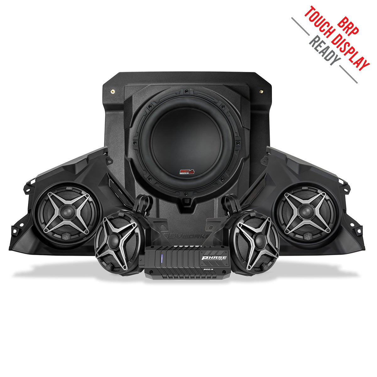 2024 Can-Am® Maverick R, Phase-4 A-Spec 800watt 5-Speaker System