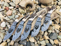 Custom Handmade Damascus steel guthook knives