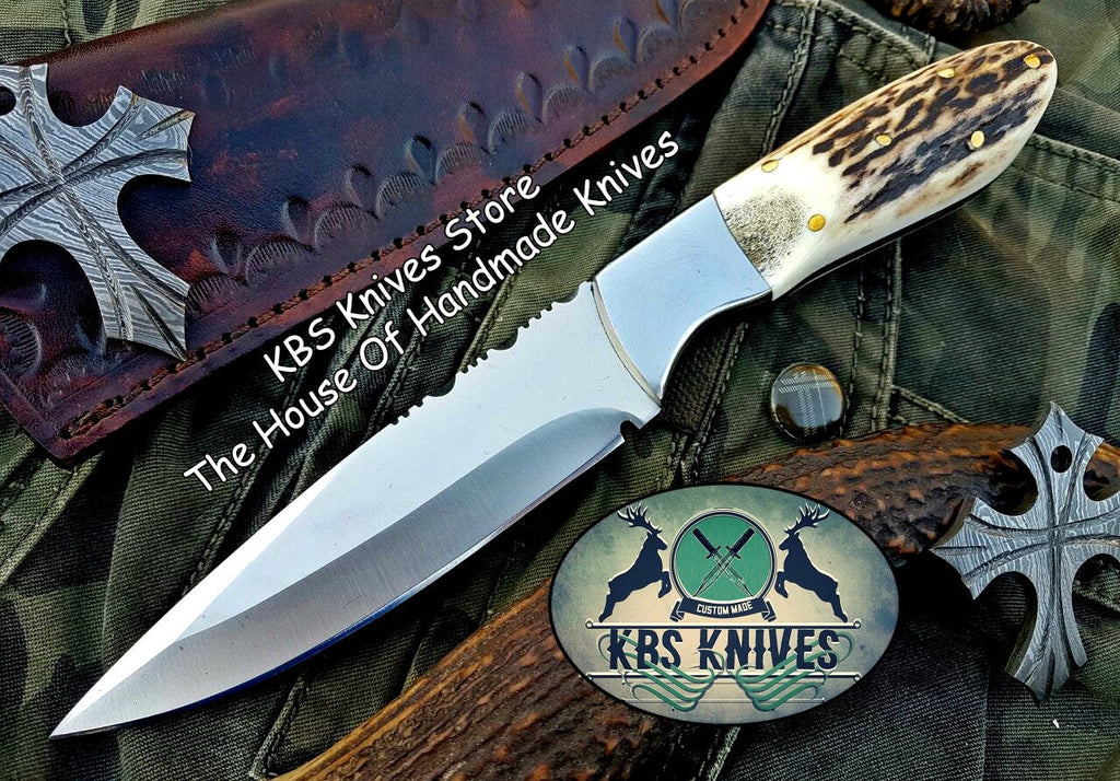 Custom Handmade D2 Tool Steel Hunting Skinning Knife