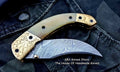 Custom Handmade Damascus Steel Folding Pocket Knife