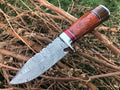 Custom Handmade Damascus Steel Hunting Knife
