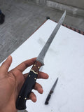 Handmade Damascus Steel Fillet Boning Knife – 12"