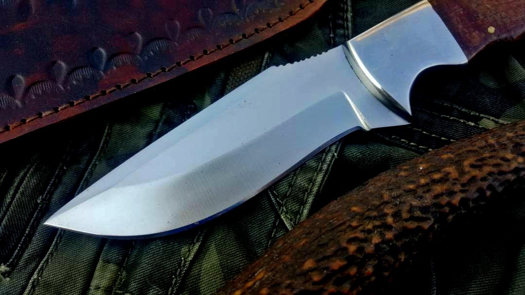 Custom Handmade D2 Tool Steel  Hunting Skinning Camping Knife