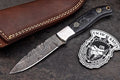 Custom Handmade Damascus Steel Skinning/Camping/Hunting Knife