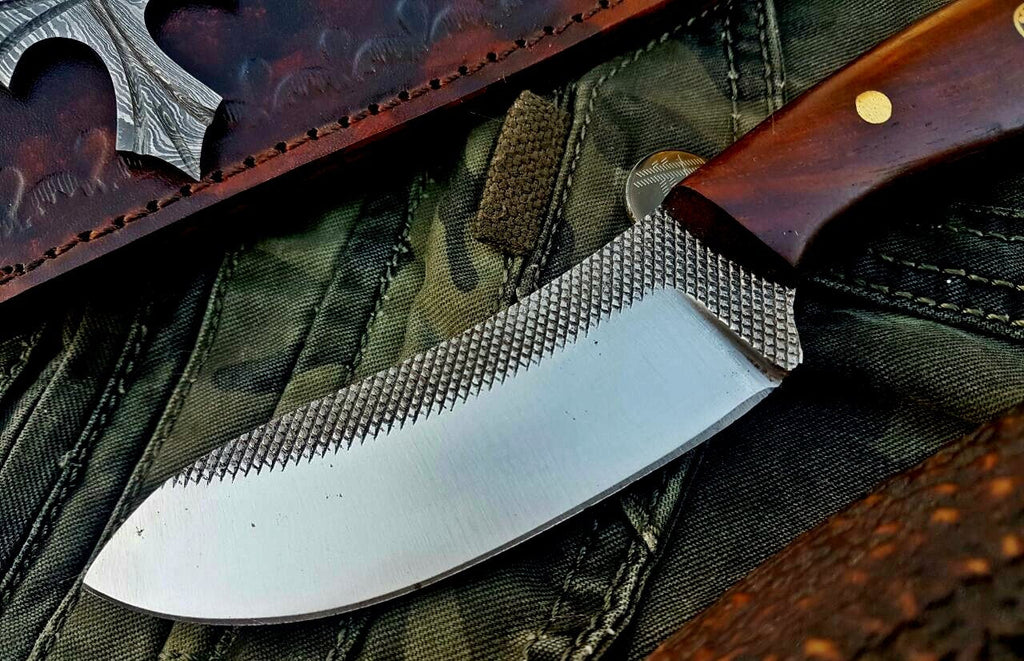 Custom Handmade File Tool Steel Hunting Skinning Knife