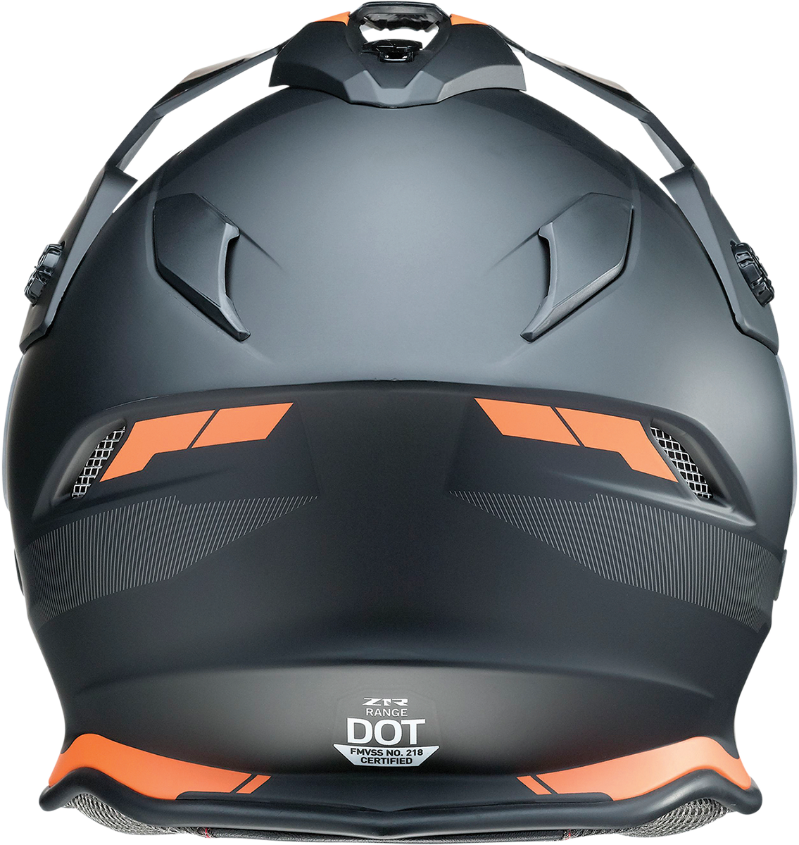 Z1R, Z1R Range Helmet Uptake Black/Orange 2XL – Versatile Motorcycle Helmet with Drop Down Sun Visor and Removable Lining