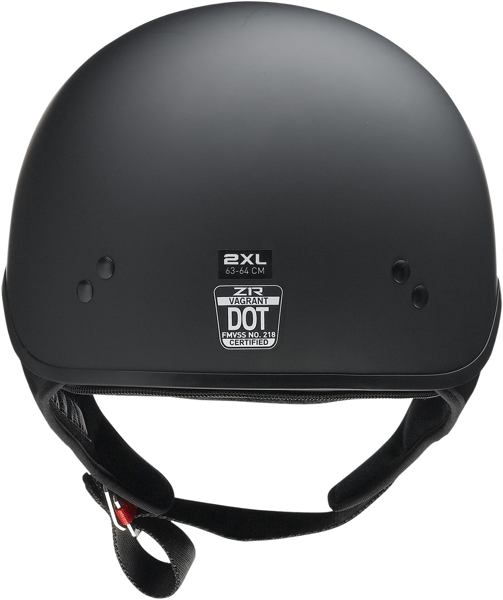 Z1R, Z1R Vagrant NC Helmet in Flat Black - Extra Small (Part Number 0103-1372)