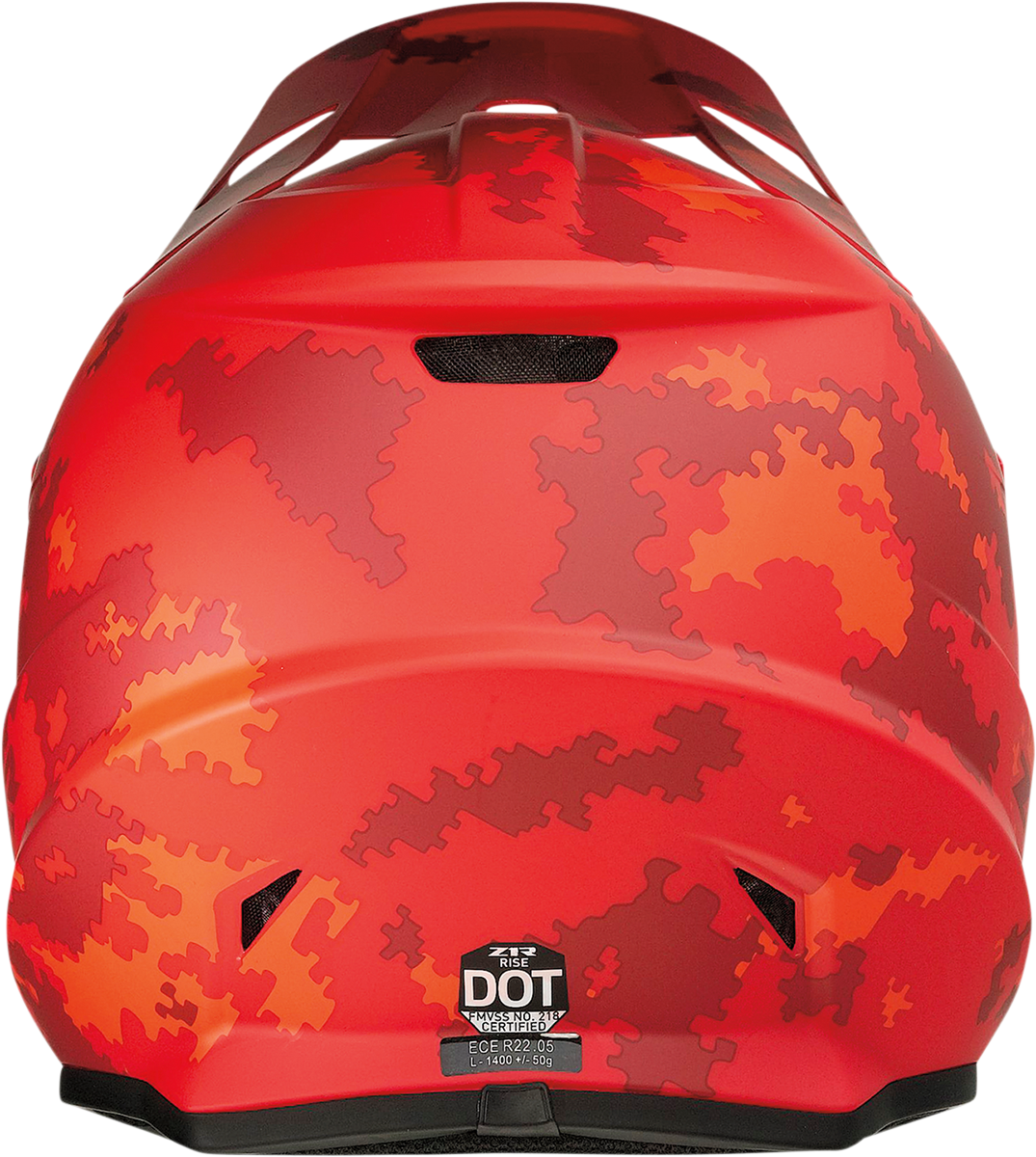 Z1R, Z1R Rise Helmet Digi Camo Red 2XL with Enhanced Ventilation and Removable Liner