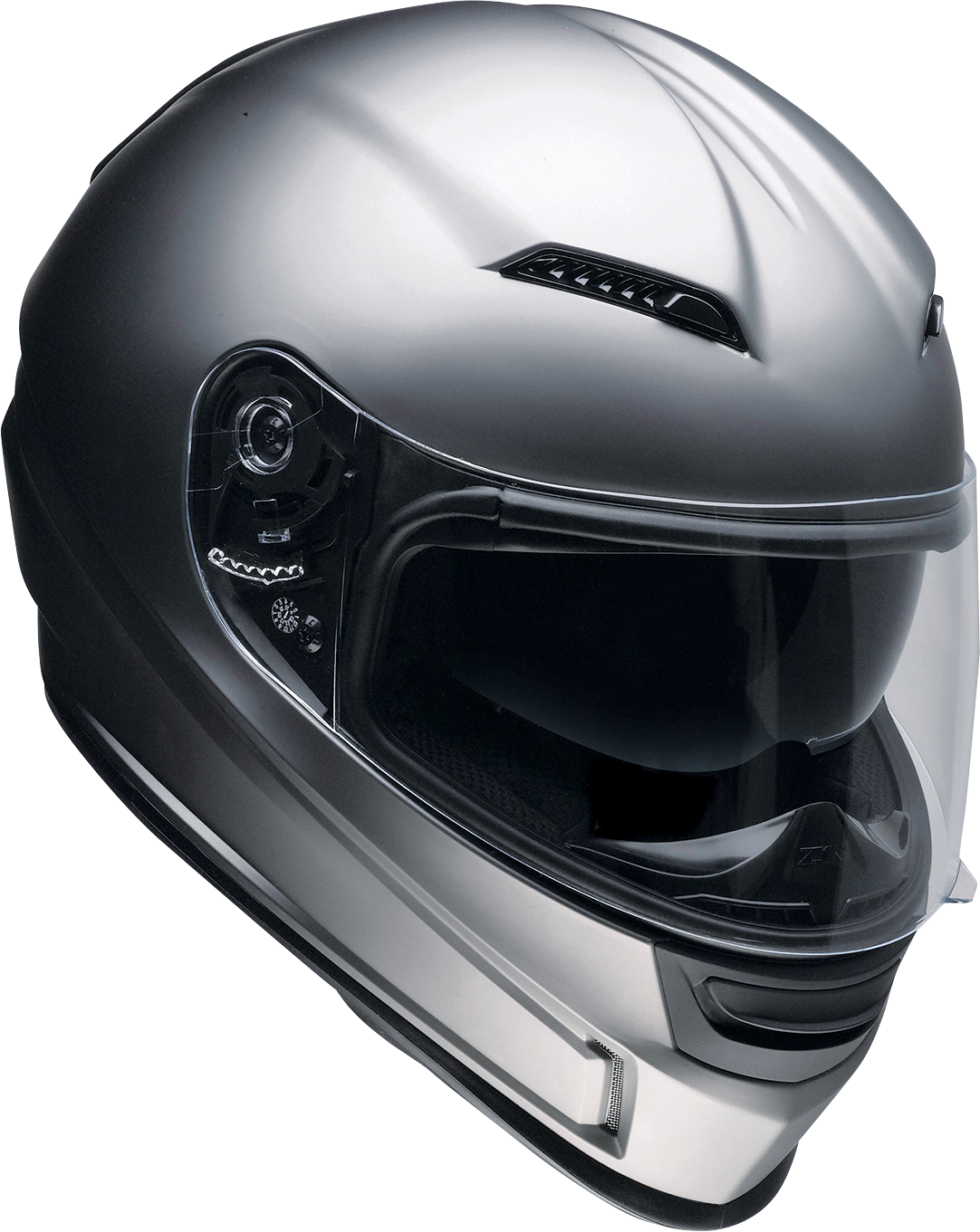 Z1R, Z1R Jackal Helmet Satin Titanium Small - Aerodynamic Polycarbonate Shell with Drop-down Sun Visor