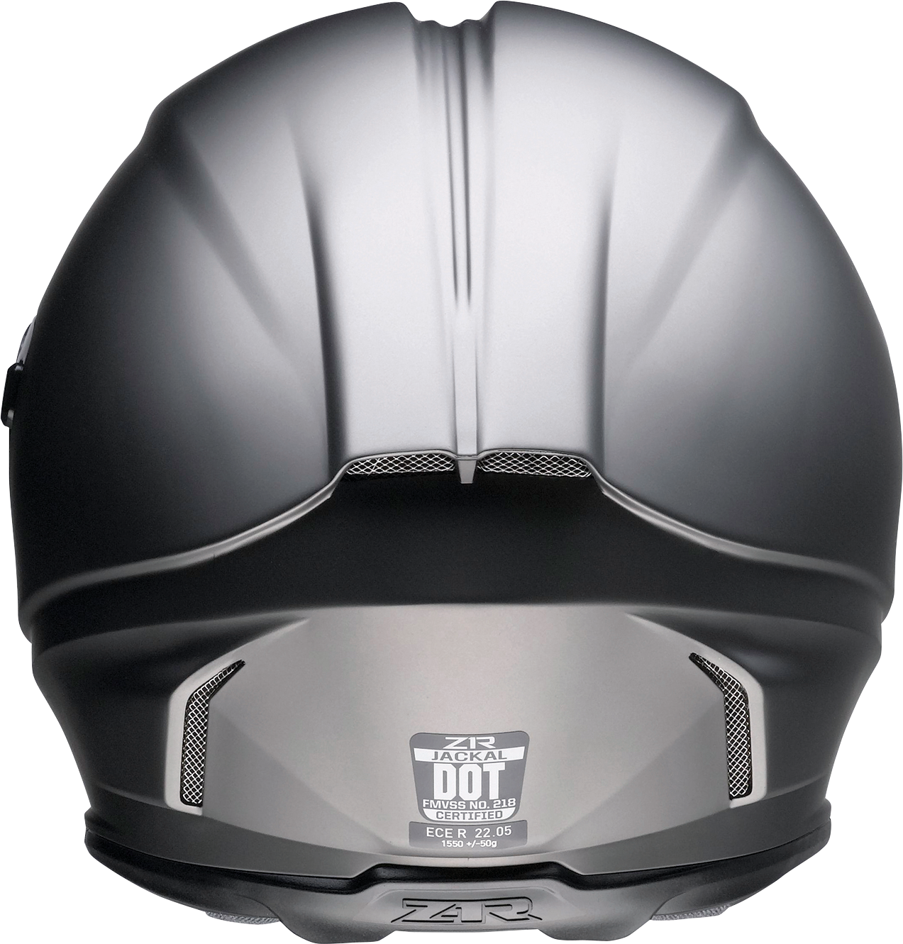 Z1R, Z1R Jackal Helmet Satin Titanium Small - Aerodynamic Polycarbonate Shell with Drop-down Sun Visor