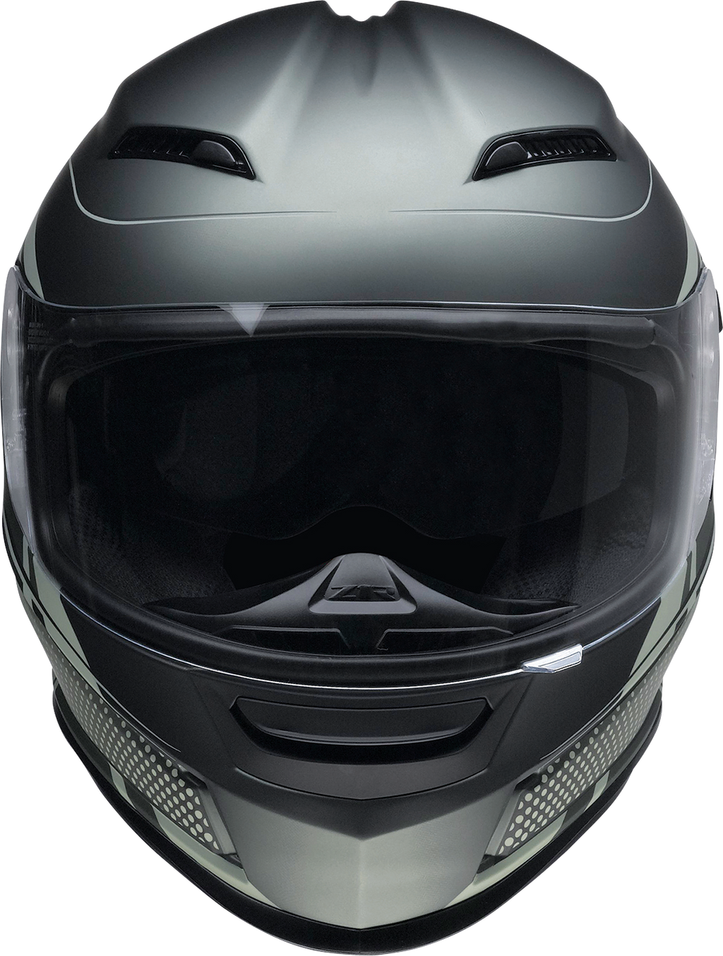 Z1R, Z1R Jackal Helmet Dark Matter Green Large - Injection-Molded Polycarbonate Shell with Anti-Fog Shield and Drop-Down Sun Visor