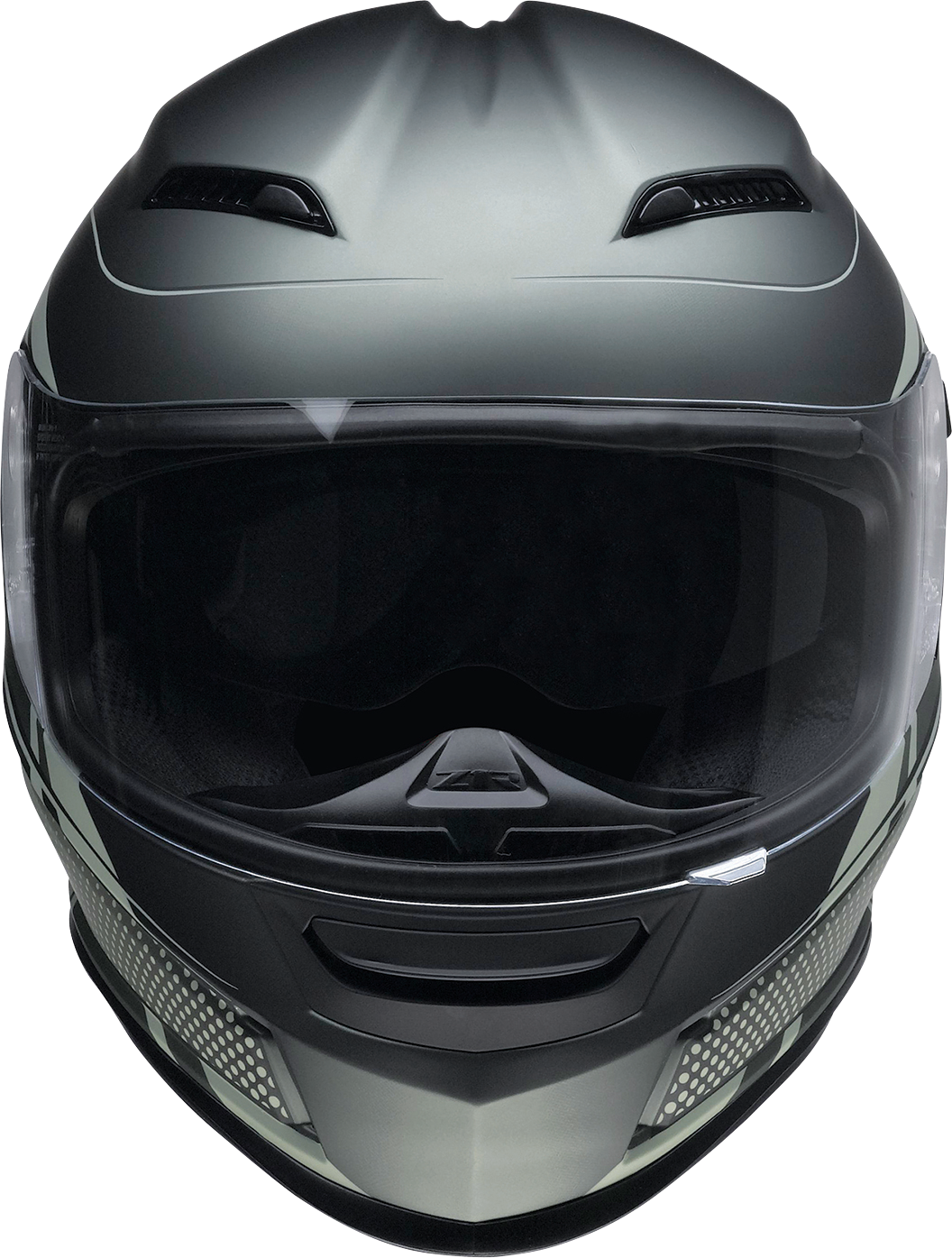 Z1R, Z1R Jackal Helmet Dark Matter Green Large - Injection-Molded Polycarbonate Shell with Anti-Fog Shield and Drop-Down Sun Visor
