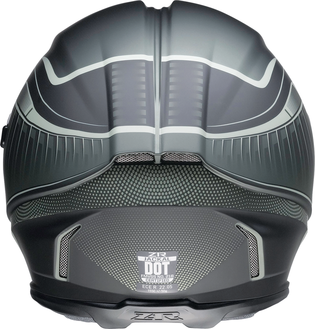 Z1R, Z1R Jackal Helmet Dark Matter Green Large - Injection-Molded Polycarbonate Shell with Anti-Fog Shield and Drop-Down Sun Visor