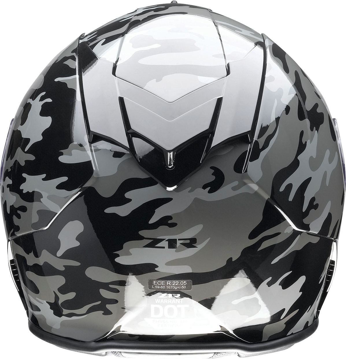 Z1R, Z1R Warrant Helmet - Camo Black/Gray - Medium by Z1R Part 0101-14367