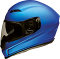 Z1R, Z1R Jackal Helmet Satin Blue Small with Polycarbonate Shell and Drop-Down Sun Visor