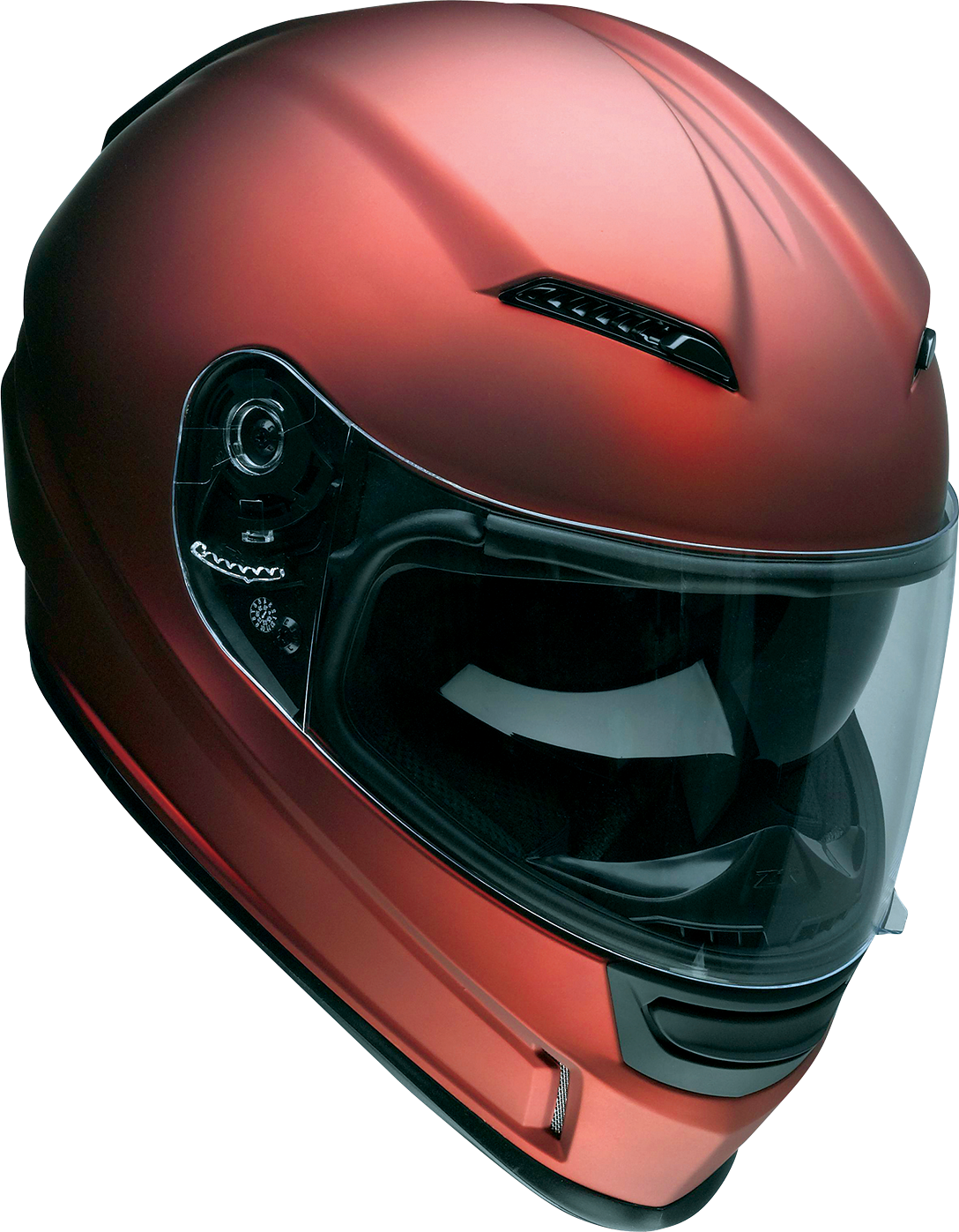 Z1R, Z1R Jackal Helmet - Satin Red Medium by Z1R with Drop-Down Sun Visor and Advanced Ventilation