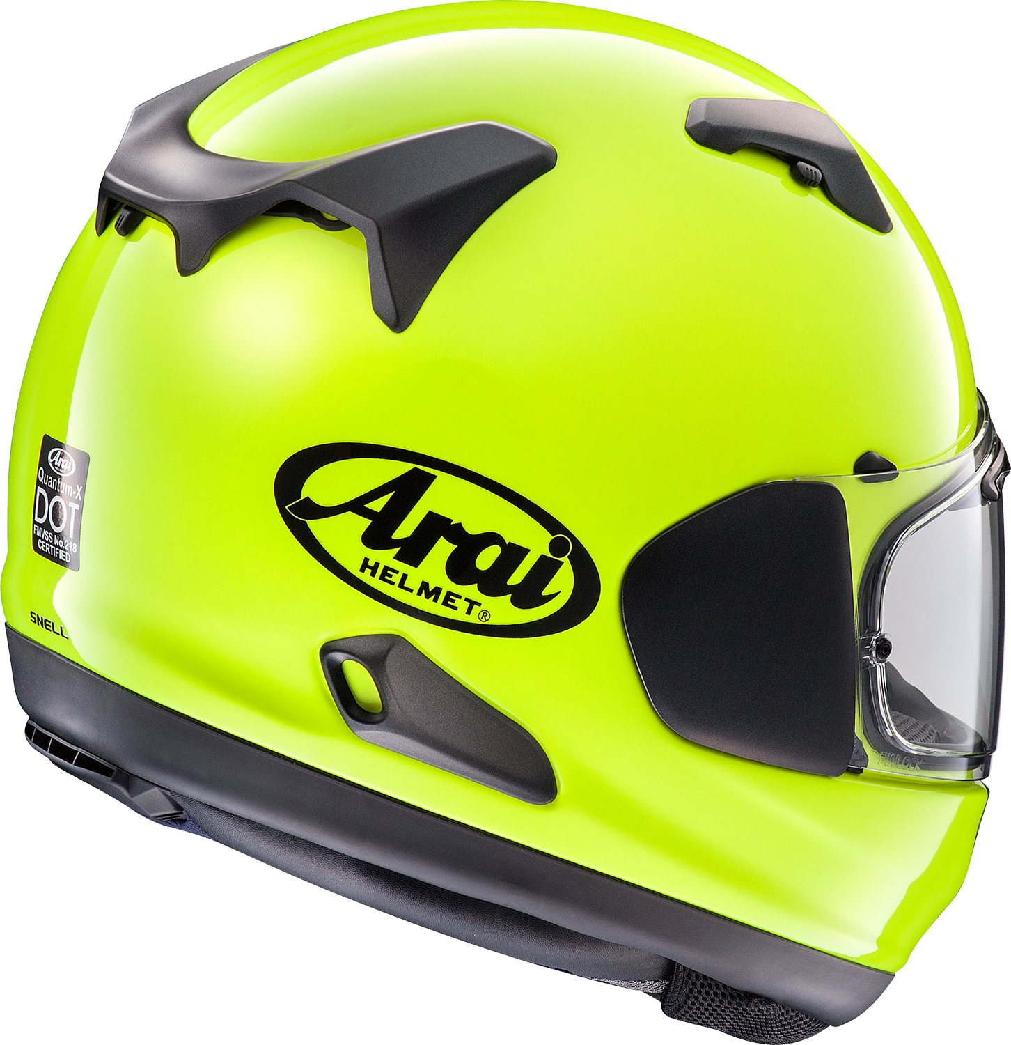 ARAI HELMETS, ARAI HELMETS Quantum-X Helmet - Fluorescent Yellow Small (Part No. 0101-15731)