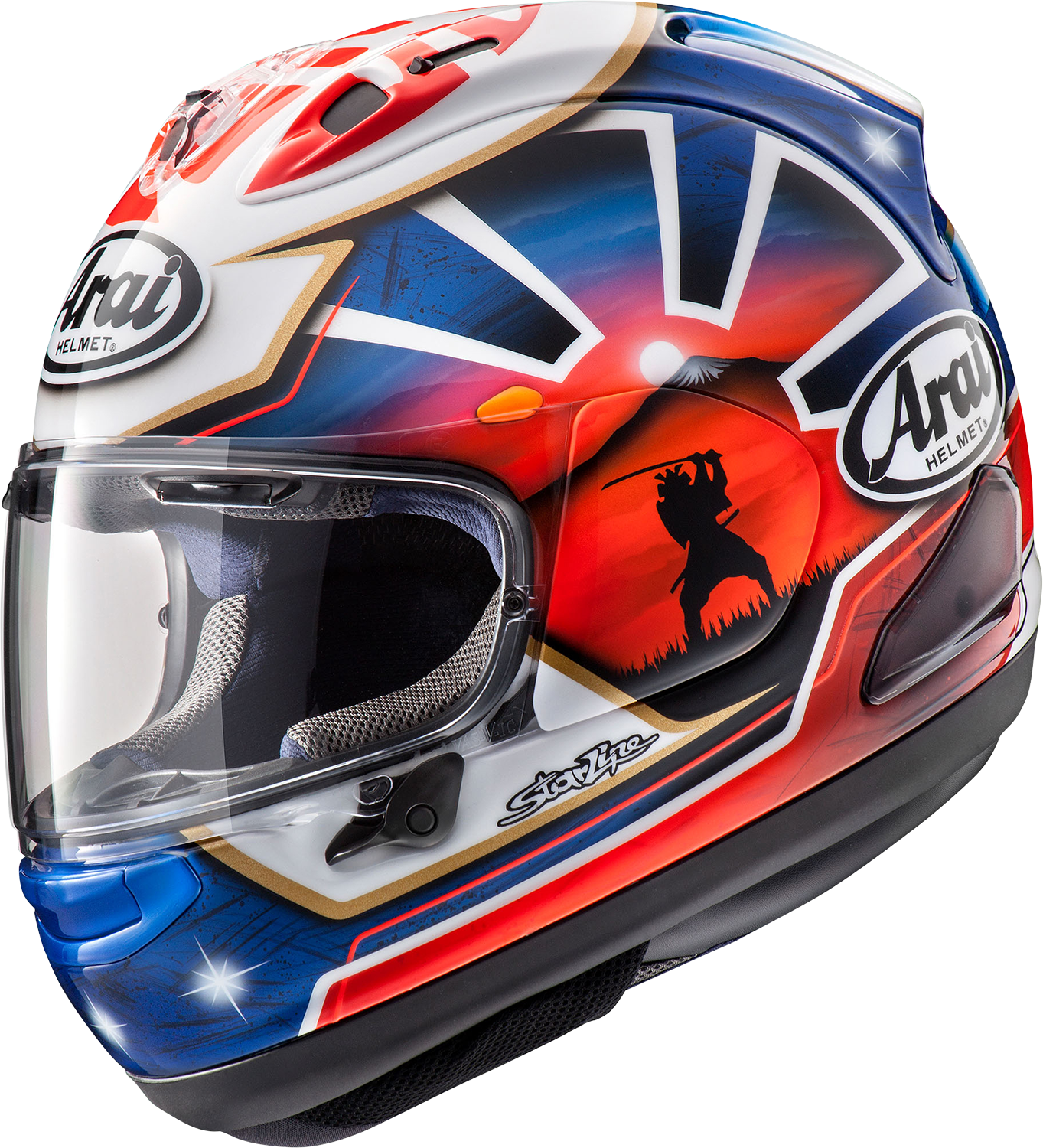 ARAI HELMETS, ARAI Helmets Corsair-X Dani Samurai-2 Blue Helmet - Extra Small (Part #0101-15773)