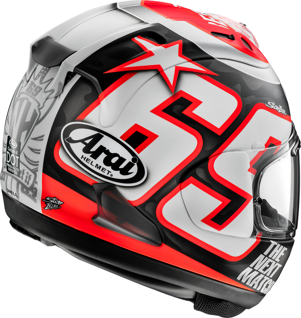 ARAI HELMETS, ARAI HELMETS Corsair-X Nicky Reset Frost Helmet - Large