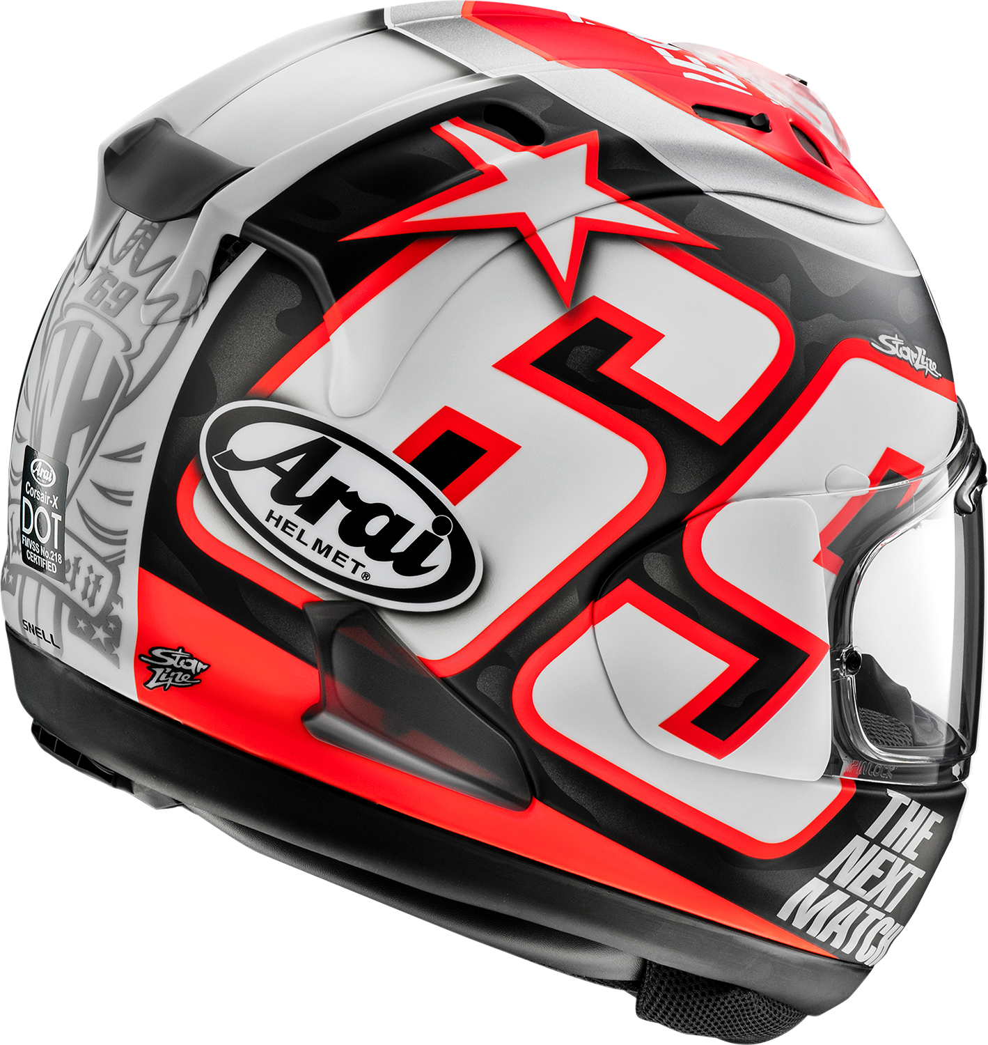 ARAI HELMETS, ARAI HELMETS Corsair-X Nicky Reset Frost Helmet - Large