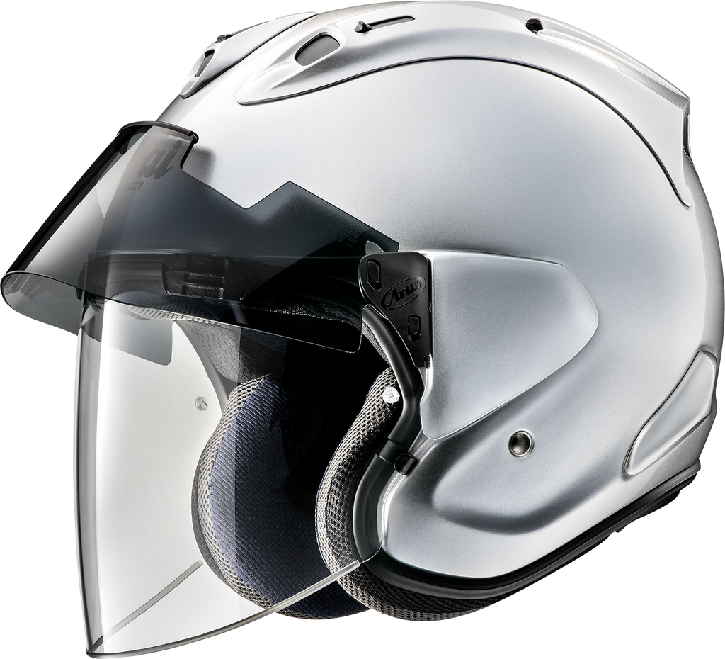 ARAI HELMETS, Arai Helmets Ram-X XS Aluminum Silver with VAS-Z Shield System - Part 0104-2928