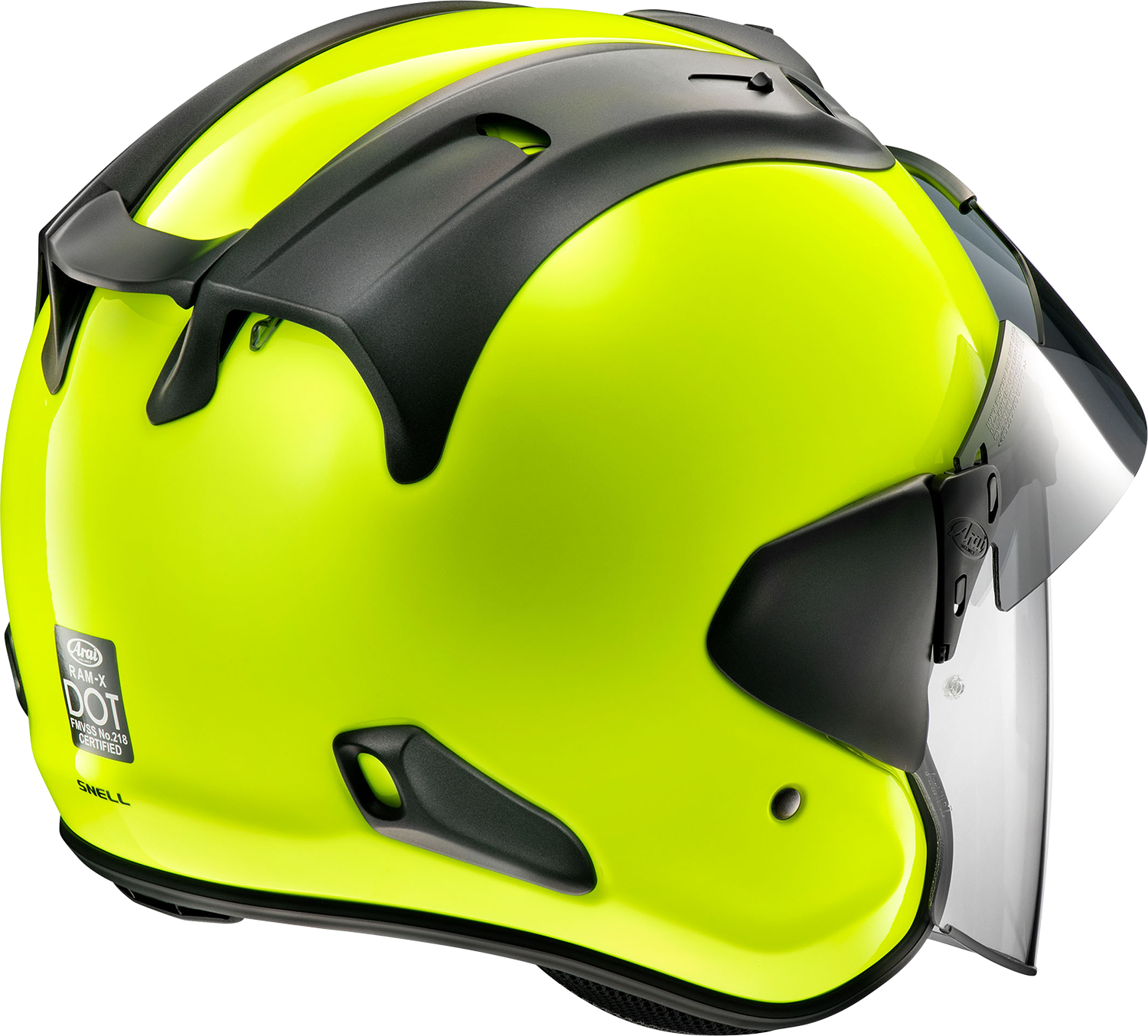 ARAI HELMETS, Arai Helmets Ram-X XL Fluorescent Yellow Helmet with VAS-Z Shield System