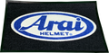 ARAI HELMETS, ARAI HELMETS Logo Rug 121501 – Large Two-Color Arai Logo Accent Floor Mat