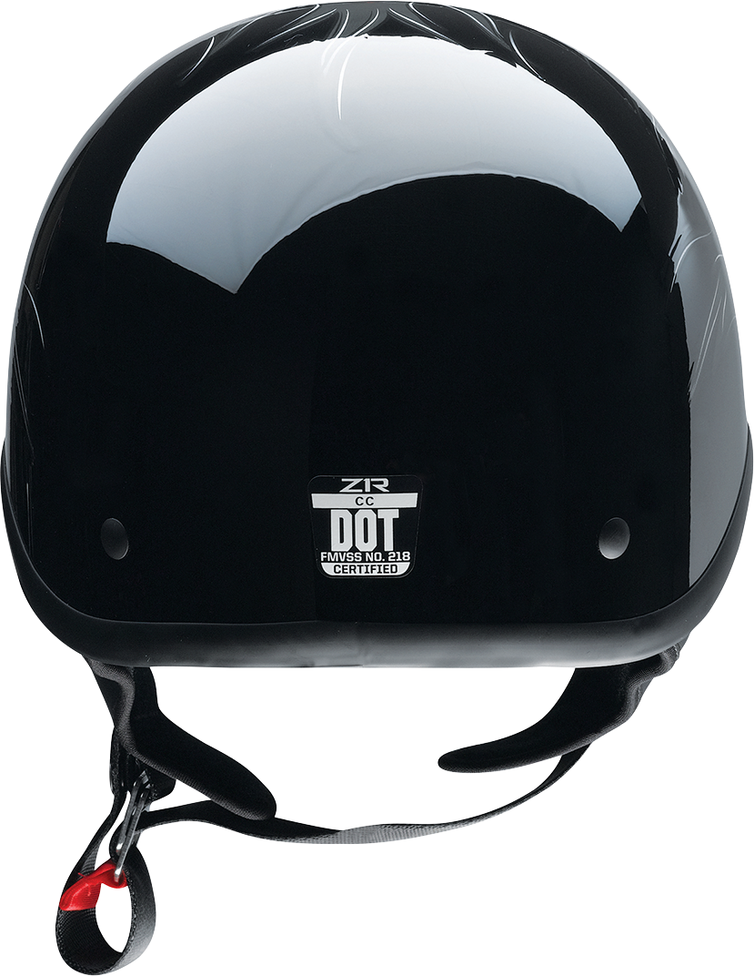 Z1R, Z1R CC Beanie Helmet - Hellfire Gray, XS - Injection-Molded Polycarbonate Shell, D-Ring Closure System