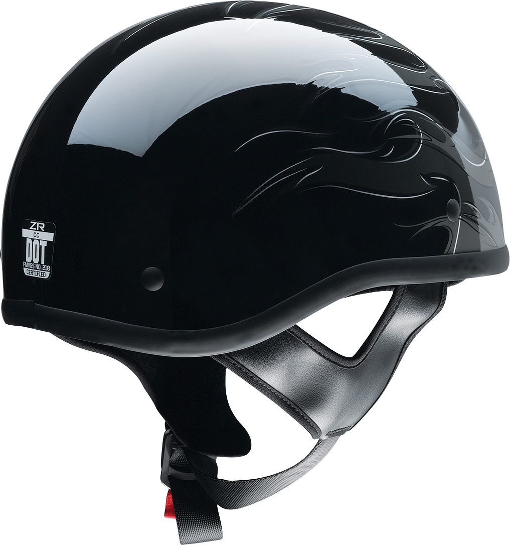 Z1R, Z1R CC Beanie Helmet - Hellfire Gray, XS - Injection-Molded Polycarbonate Shell, D-Ring Closure System