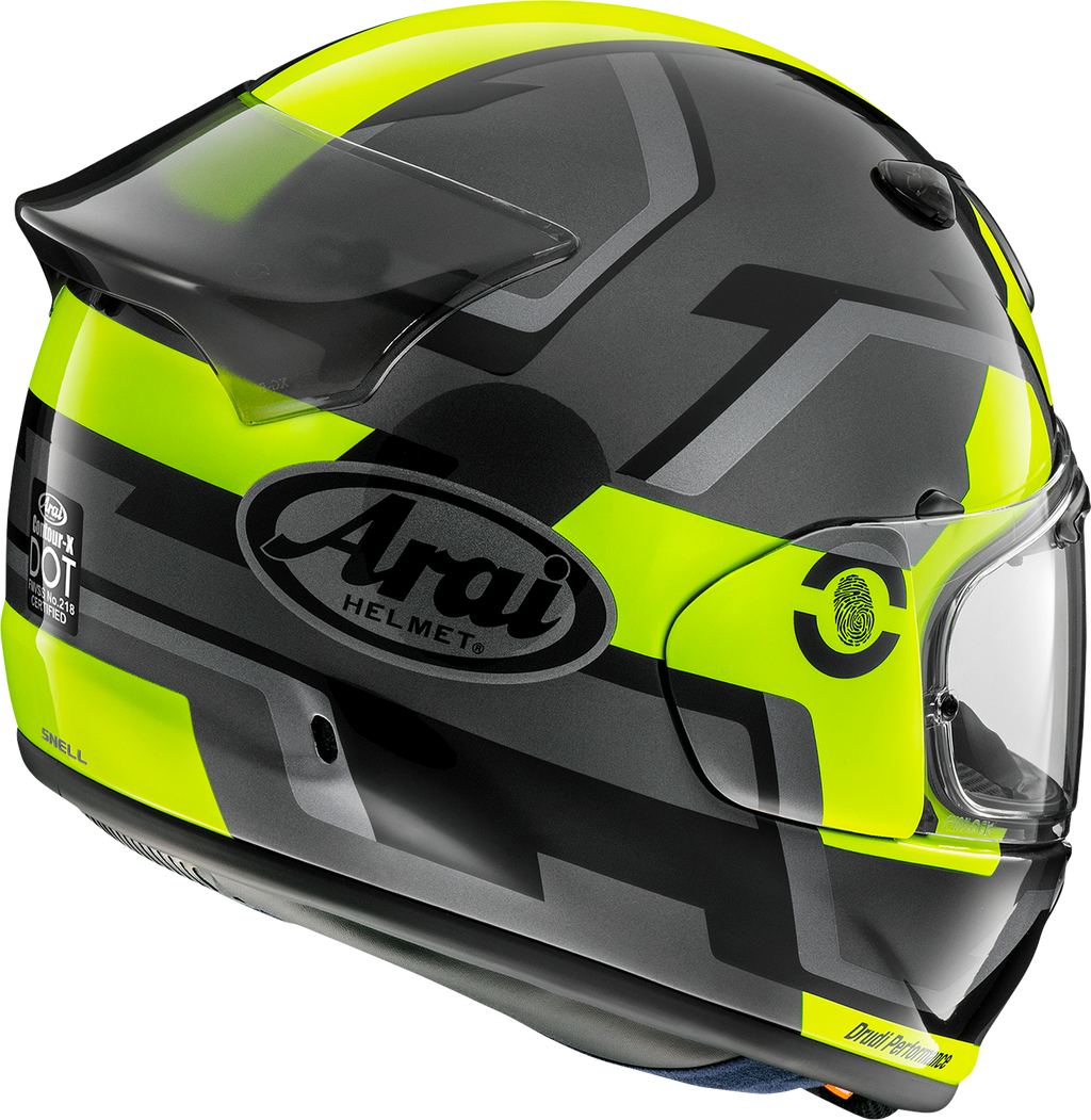 ARAI HELMETS, ARAI Helmets Contour-X Helmet - Face Shield - Fluorescent Yellow Large 0101-16064
