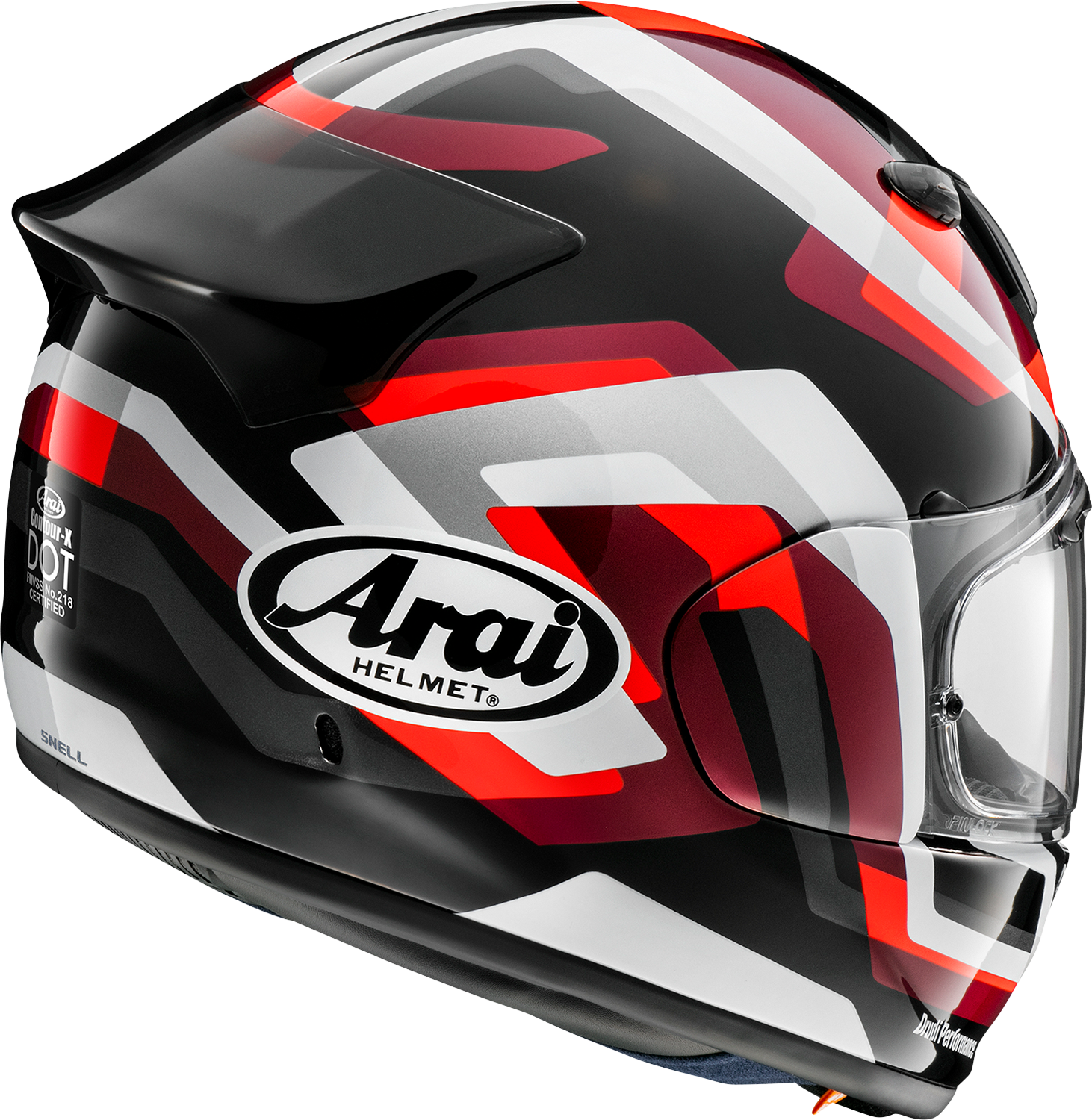 ARAI HELMETS, ARAI HELMETS Contour-X Snake Red Helmet - XL, Part 0101-16071