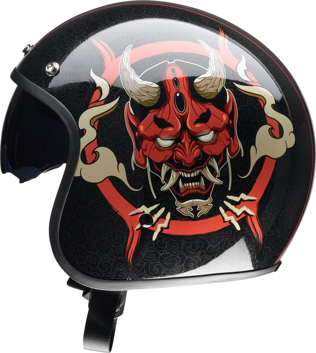 Z1R, Z1R Saturn Helmet - Devilish Gloss Black/Red Medium (Part No. 0104-2878)
