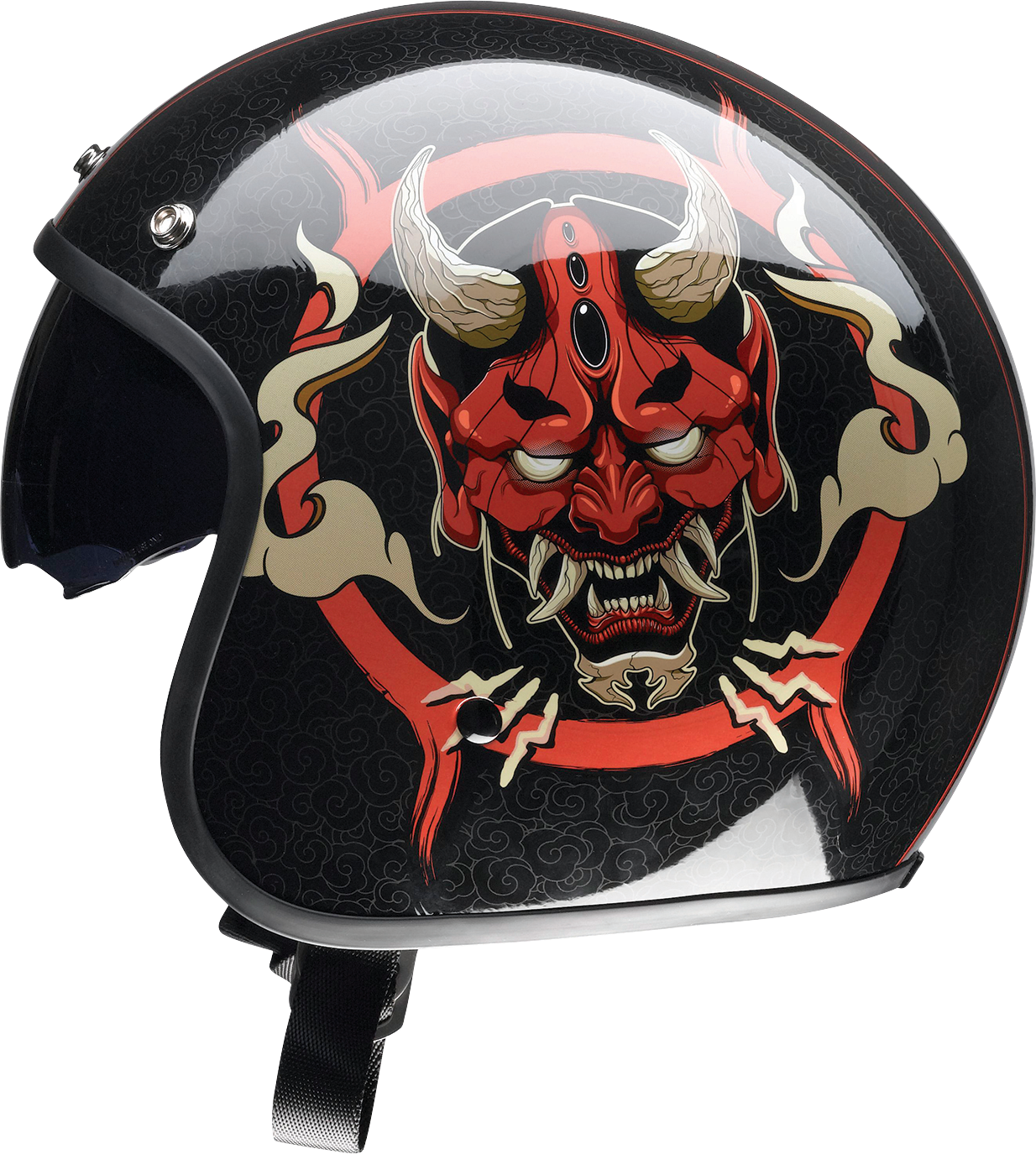 Z1R, Z1R Saturn Helmet - Devilish Gloss Black/Red Medium (Part No. 0104-2878)