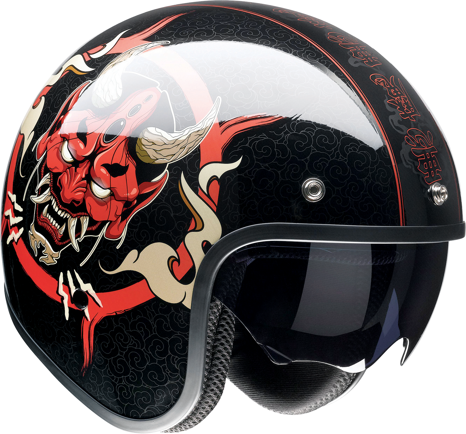 Z1R, Z1R Saturn Helmet - Devilish Gloss Black/Red Medium (Part No. 0104-2878)