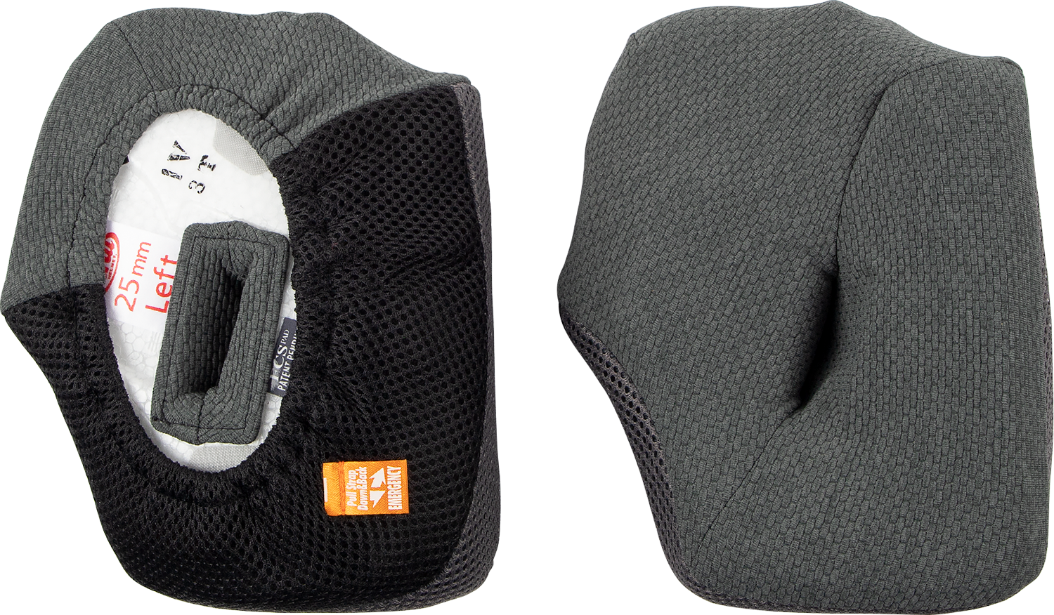 ARAI HELMETS, ARAI Helmets VX-Pro4 Cheek Pads - Gray 25 mm (Part Number 05-5418)