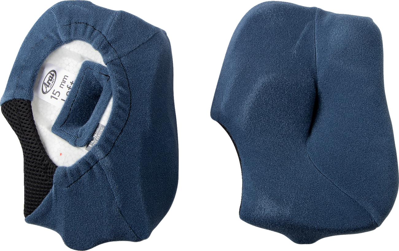 ARAI HELMETS, ARAI Helmets Regent-X Cheek Pads - 15 mm by ARAI Helmets, Part 055717