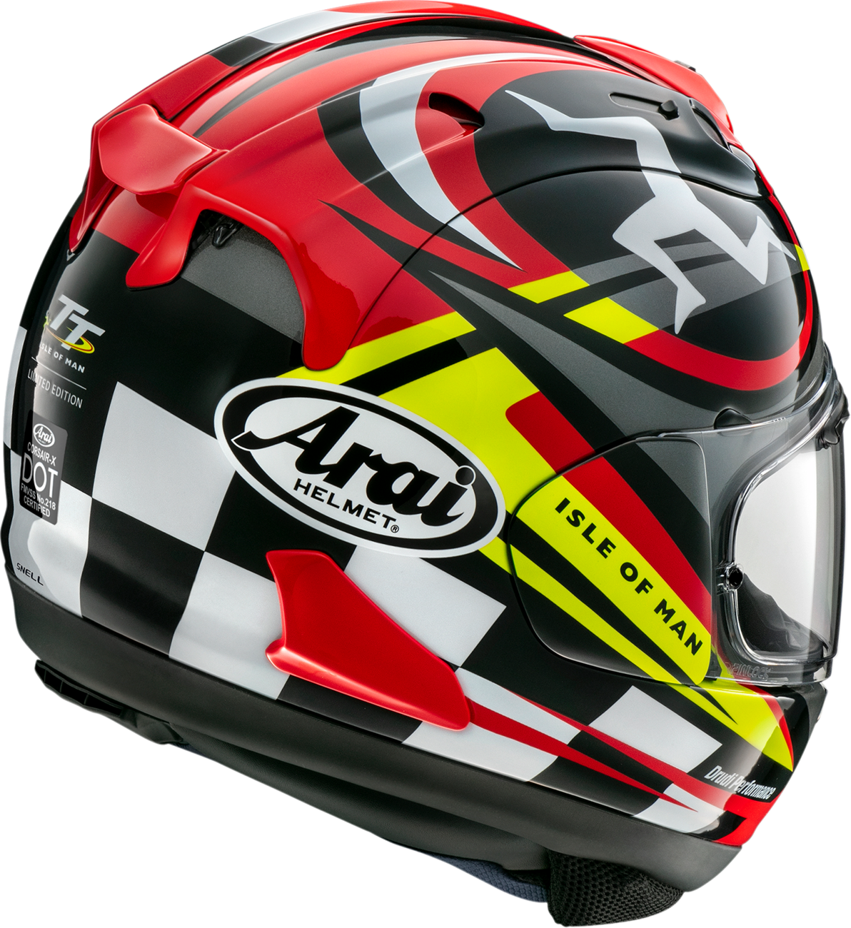 ARAI HELMETS, ARAI Helmets Corsair-X Isle of Man TT 2023 XS - Advanced Motorcycle Helmet with Superior Ventilation and Safety Features