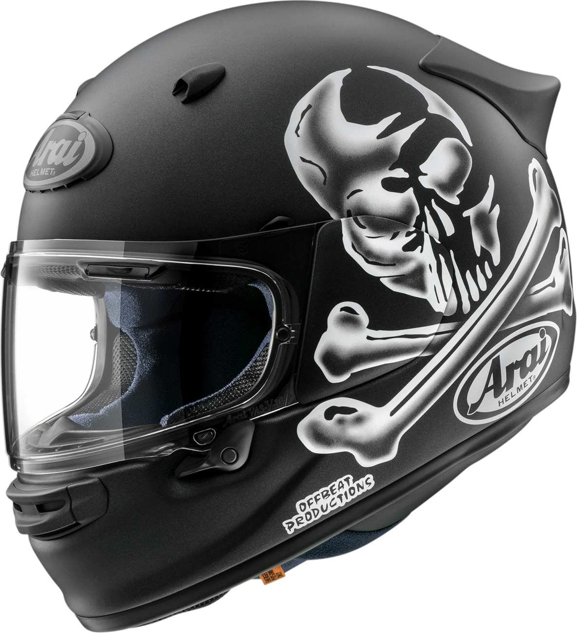 ARAI HELMETS, ARAI HELMETS Contour-X Jolly Roger Helmet XS - Part 0101-16673 with Integrated Ventilation and Aerodynamic Spoiler