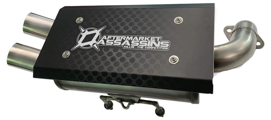 Aftermarket Assassins Stainless Slip-On Exhaust for 2016+ Polaris General / RZR 1000 S