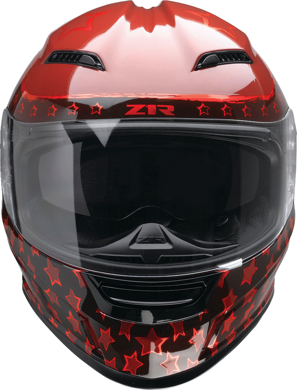 Z1R, Z1R Jackal Patriot Helmet - Red, 2XL - Aero Shell, Anti-Fog Shield, Drop Down Sun Visor