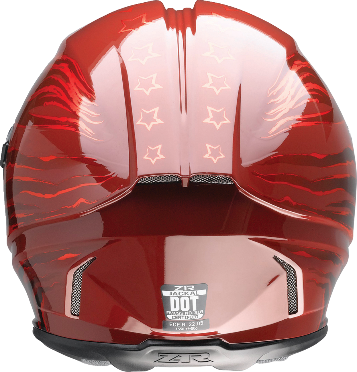 Z1R, Z1R Jackal Patriot Helmet in Red – Intermediate Oval Fit, 3XL