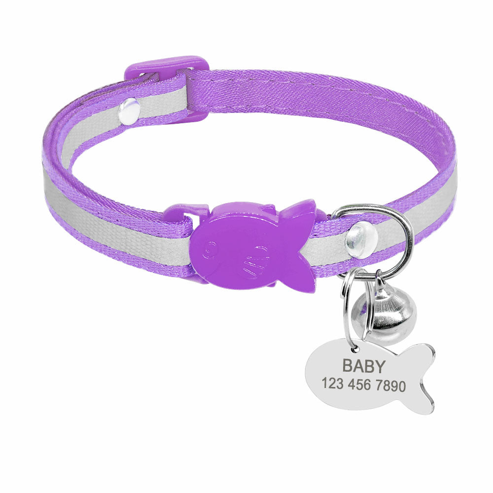 Collar Reflective Bell Adjustable Safety Buckle