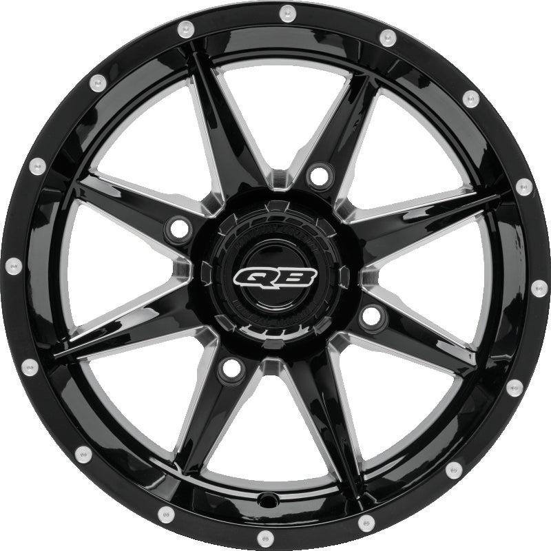 QuadBoss, QuadBoss Slicer 15x7 Powersports Wheel with 4/156 Bolt Pattern and Black Center Cap