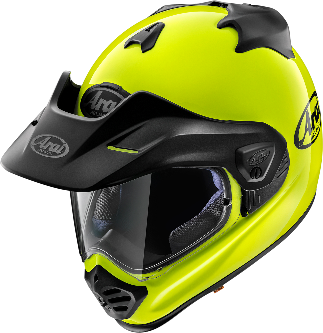 ARAI HELMETS, ARAI Helmets XD-5 Fluorescent Yellow Helmet with VAS-A Shield System and Max-Vision Shield - XS